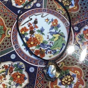 Huge Pear necklace with s925